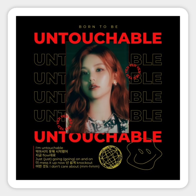 Yeji Untouchable ITZY Sticker by wennstore